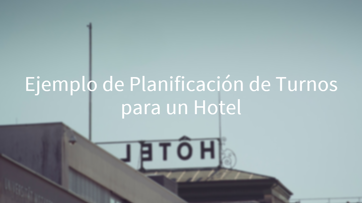 planificar personal de un hotel