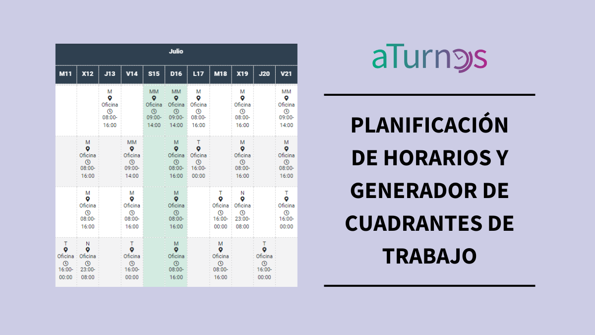 generador cuadrantes de trabajo