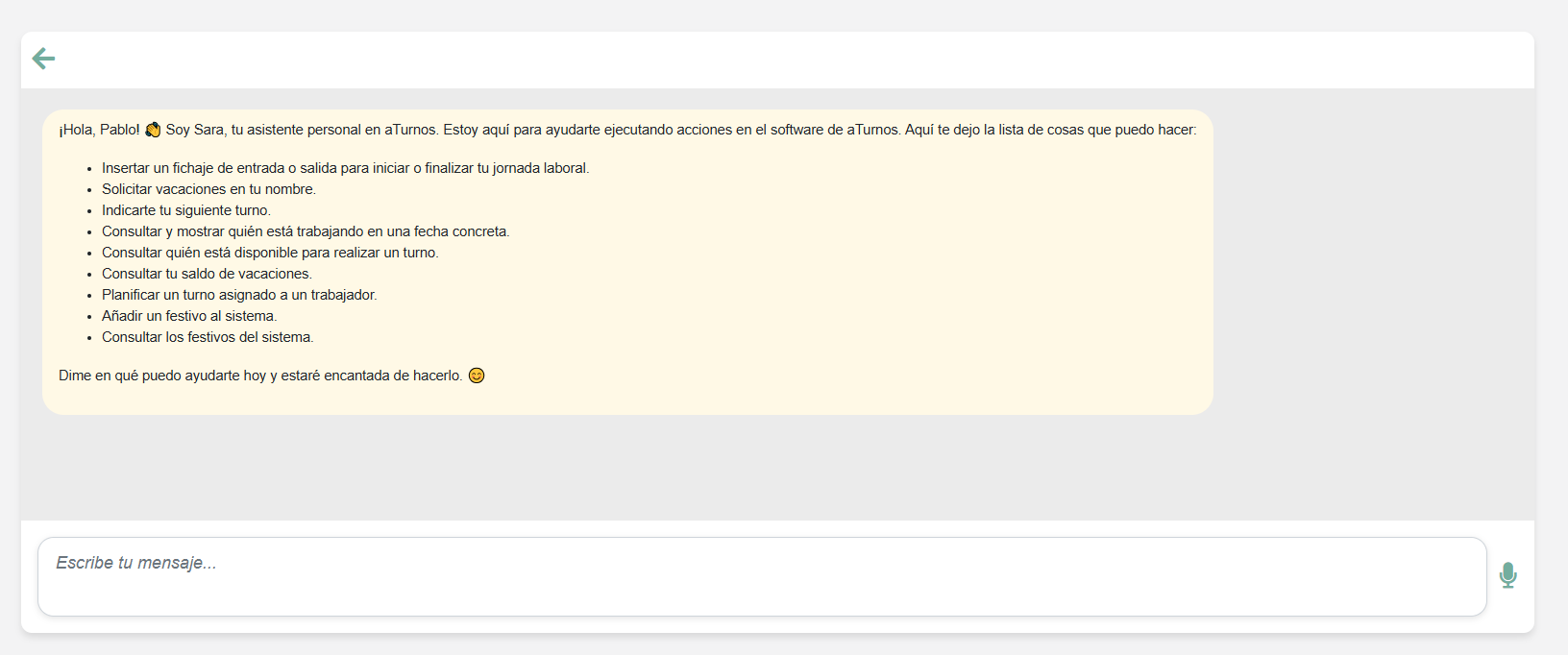 Software aTurnos para planificar y gestionar personal con IA 